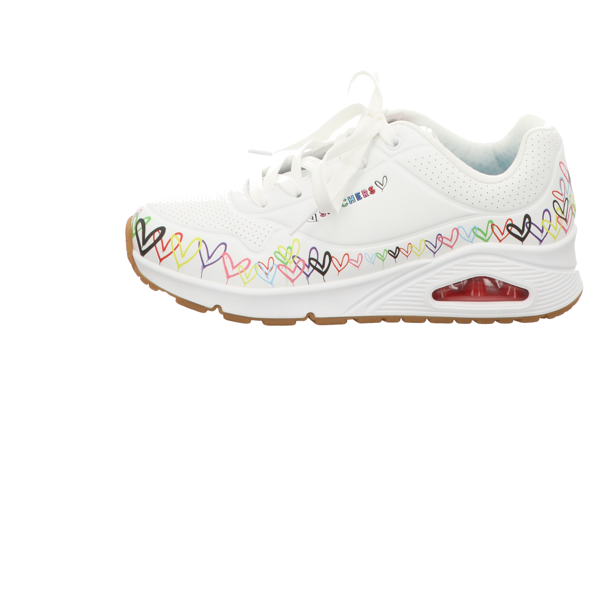 Skechers Damen Schnürschuh Uno Love All Around in weiss