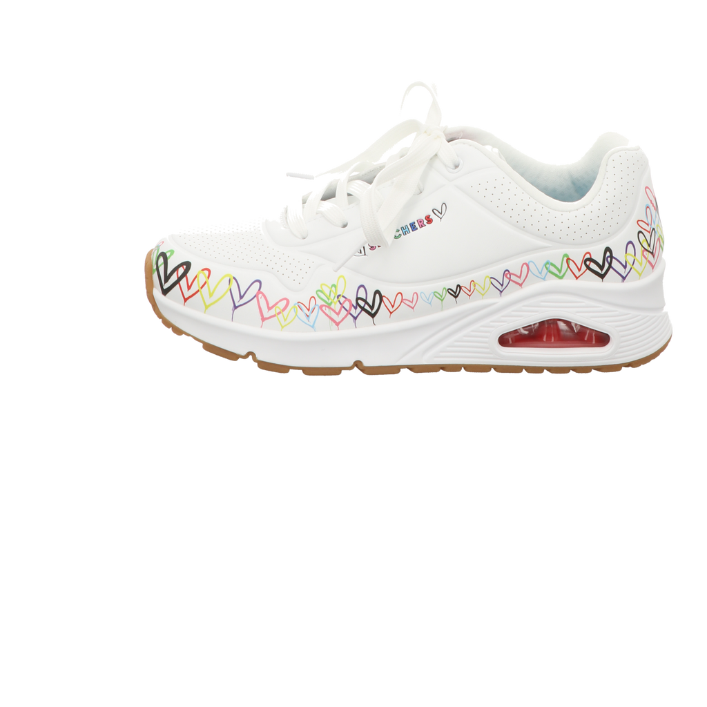 Skechers Damen Schnürschuh Uno Love All Around in weiss