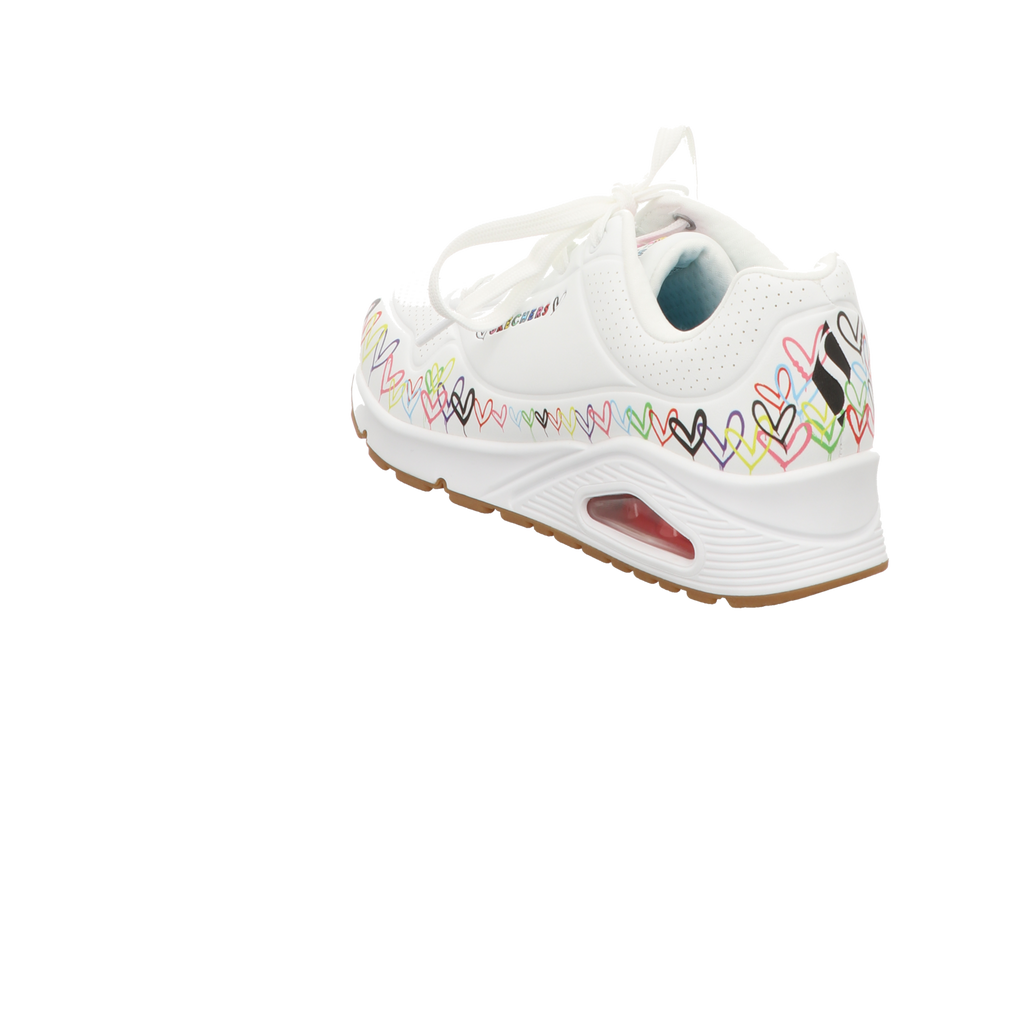 Skechers Damen Schnürschuh Uno Love All Around in weiss