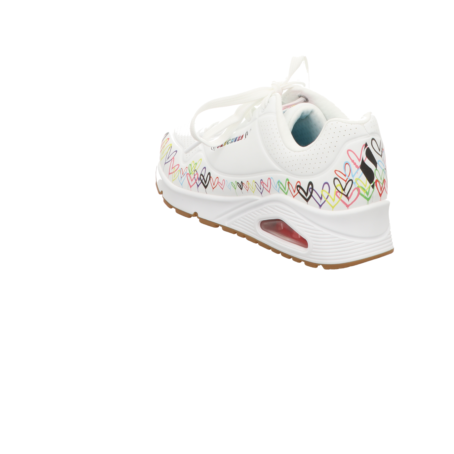 Skechers Damen Schnürschuh Uno Love All Around in weiss