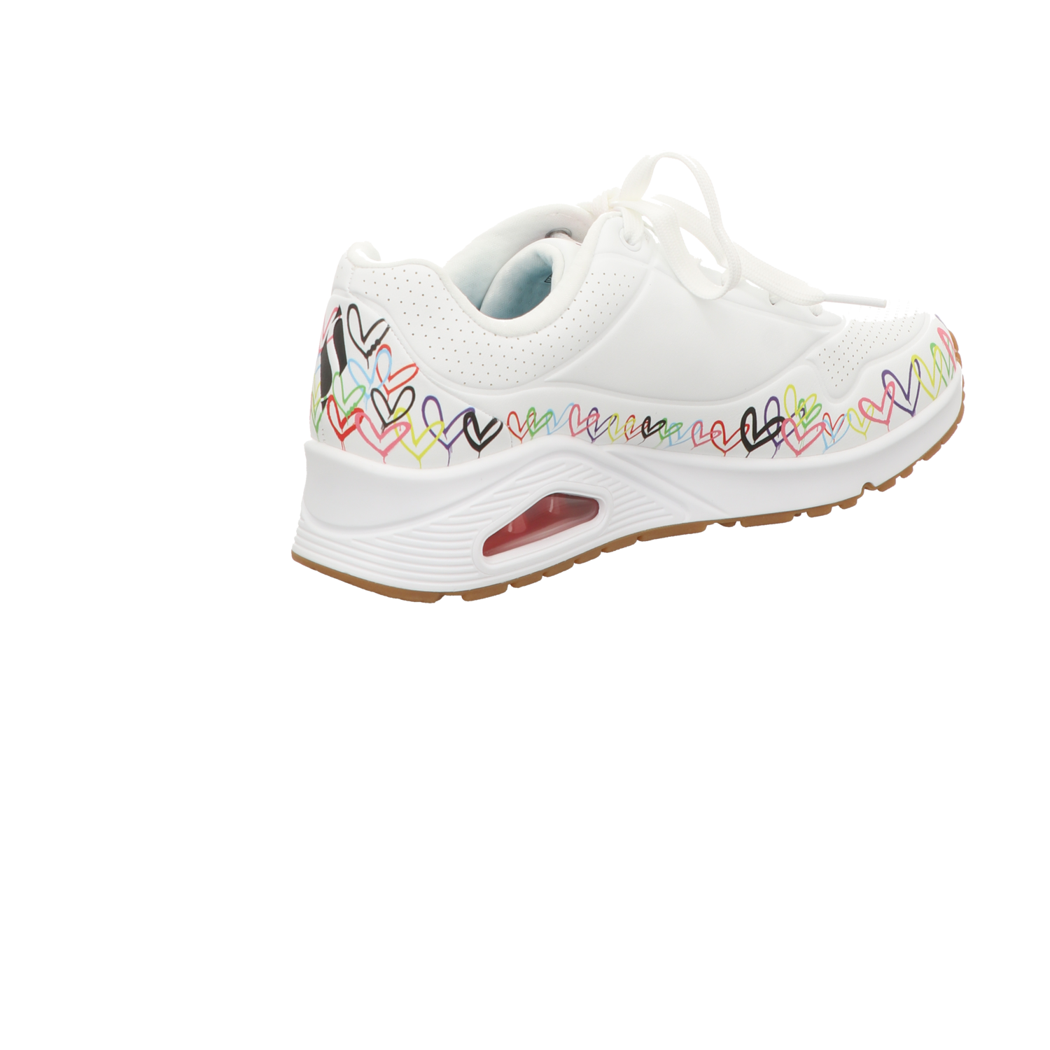 Skechers Damen Schnürschuh Uno Love All Around in weiss