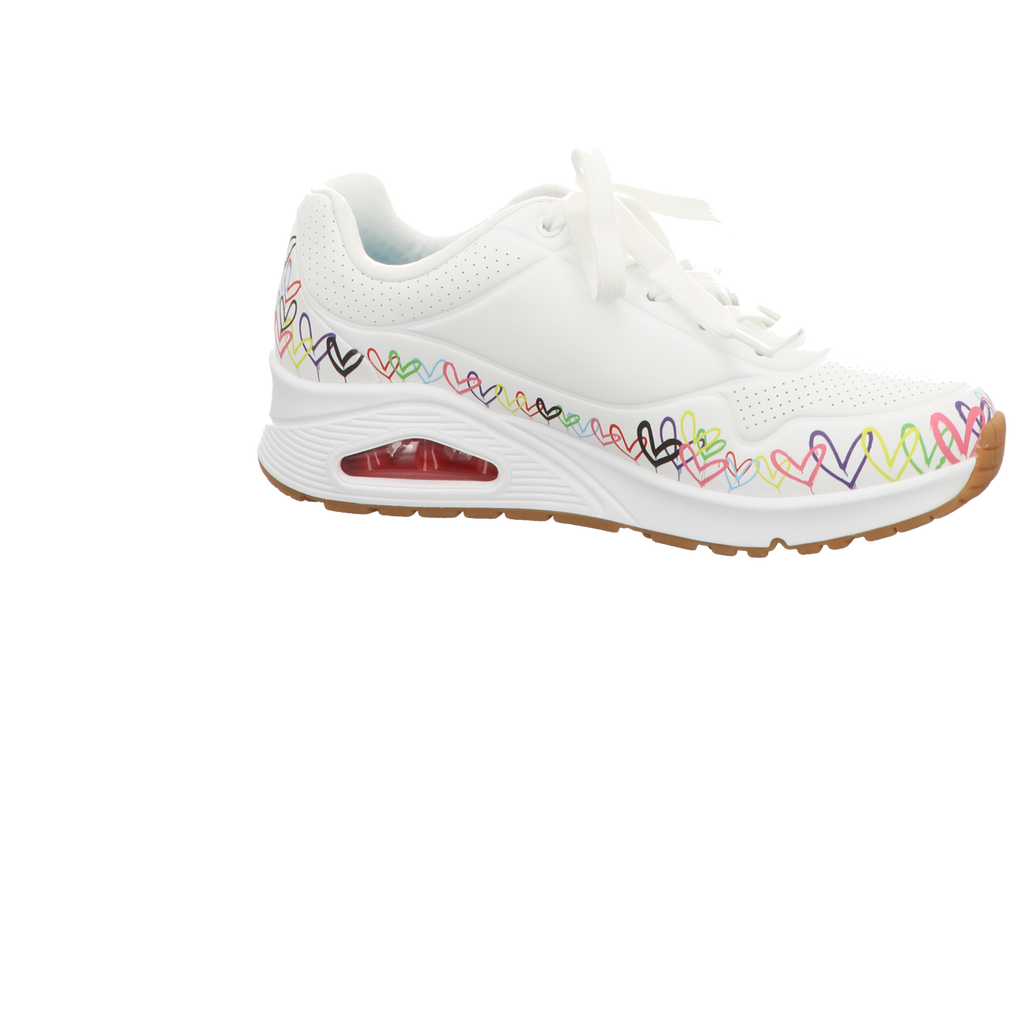 Skechers Damen Schnürschuh Uno Love All Around in weiss