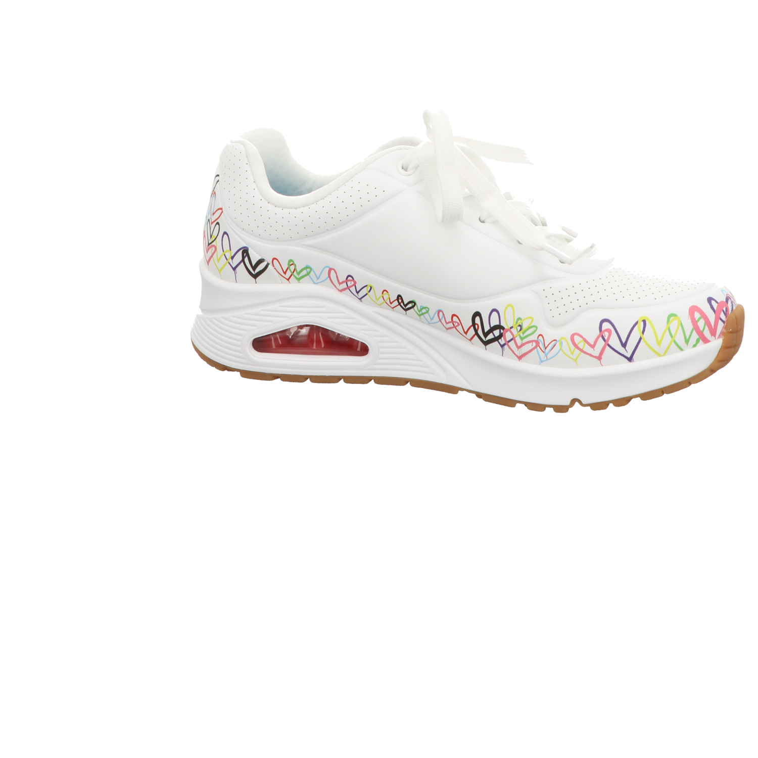 Skechers Damen Schnürschuh Uno Love All Around in weiss