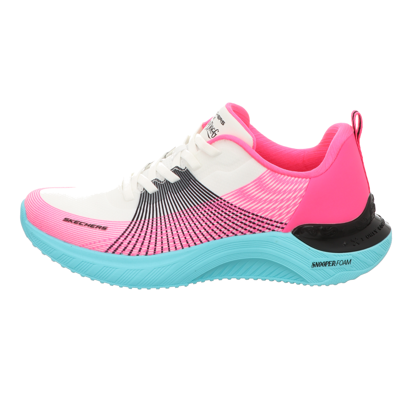 Skechers Damen Schnürschuh Snoop Ace Cyper Walker in weiss