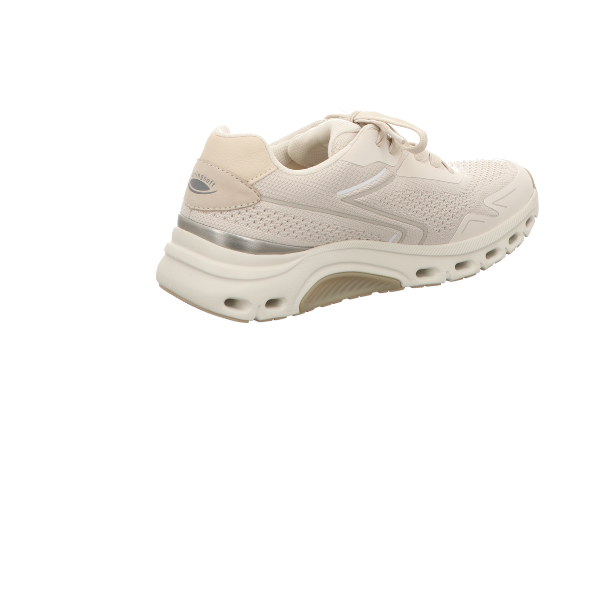 Gabor Damen Schnürschuh bequem Rolling Soft in beige