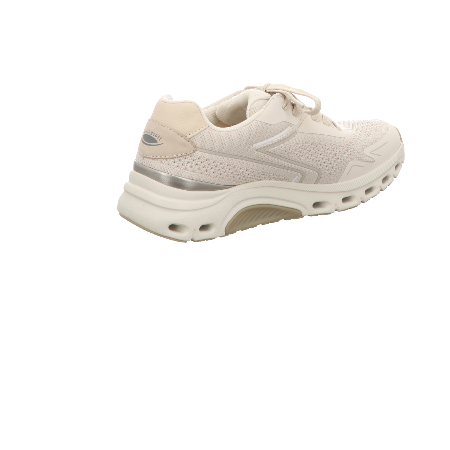 Gabor Damen Schnürschuh bequem Rolling Soft in beige