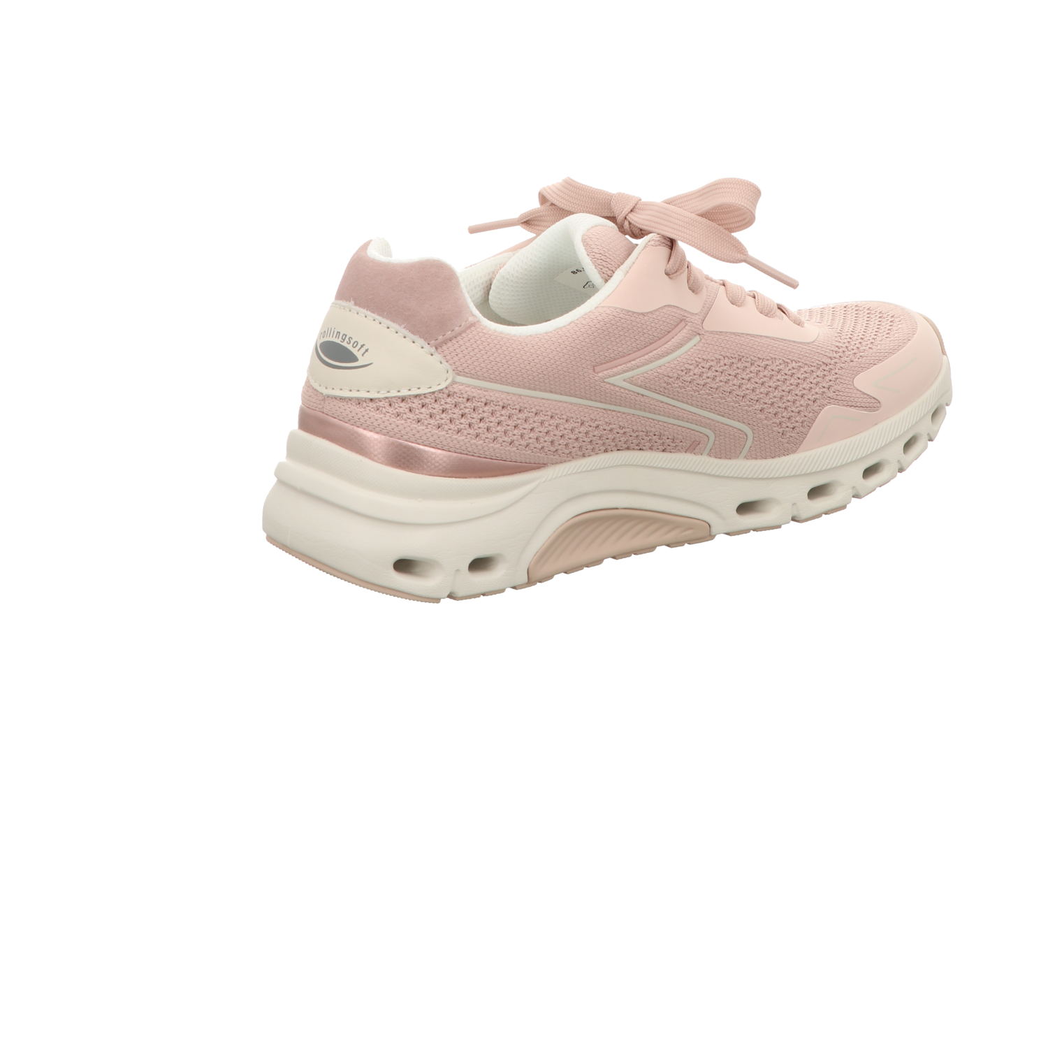 Gabor Damen Schnürschuh bequem Rolling Soft in rosa