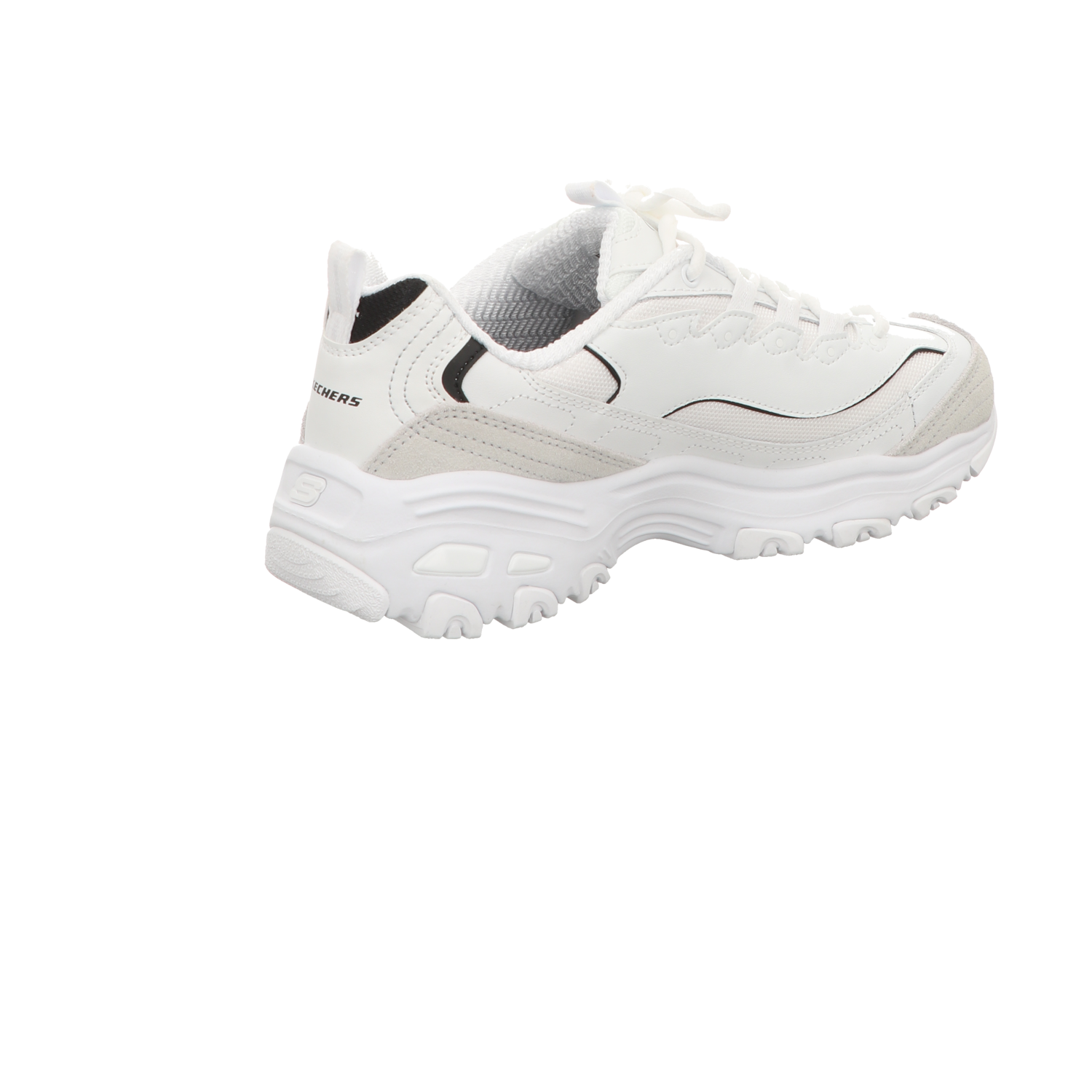 Skechers Damen Schnürschuh D Lites New Heat in weiss