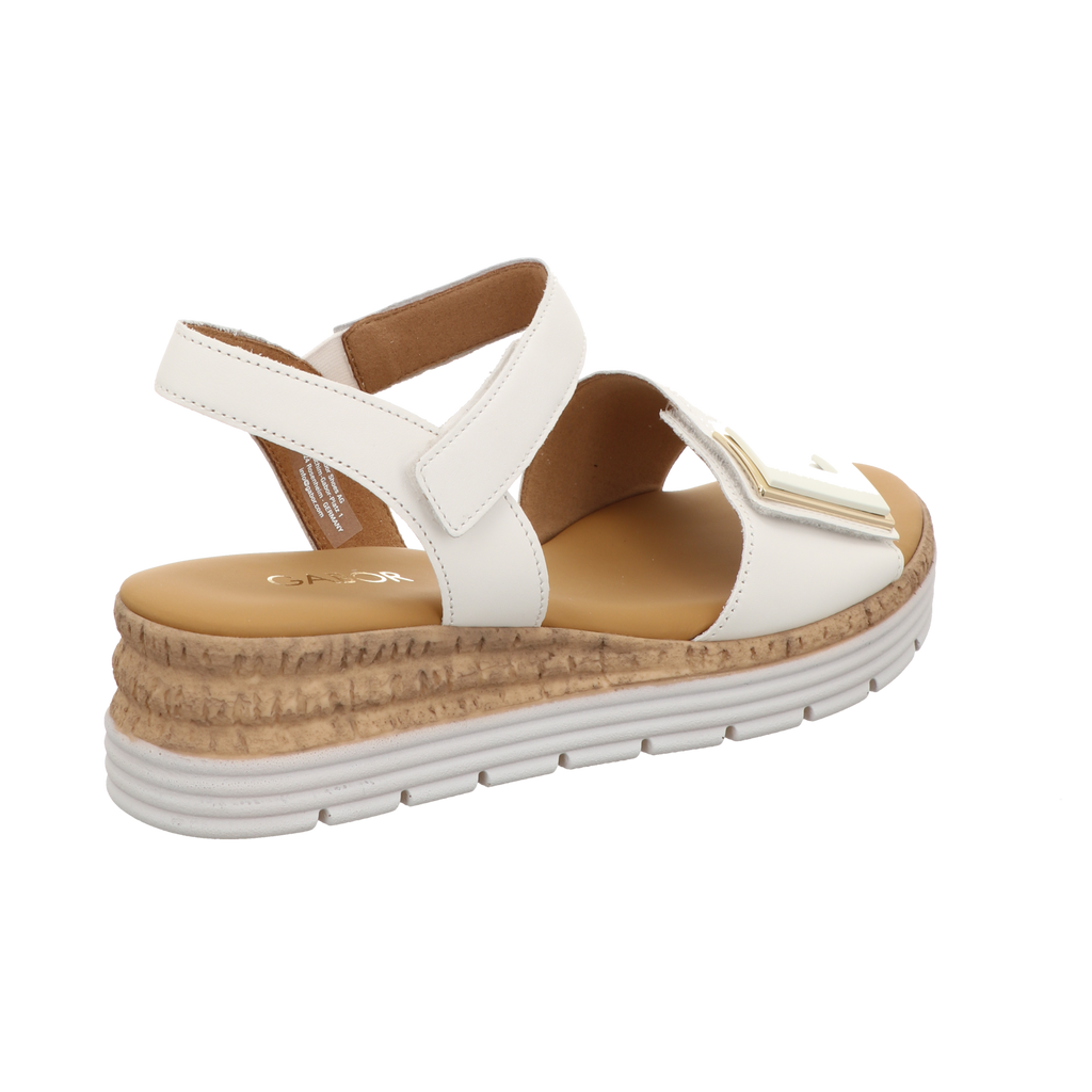 Gabor Damen Sandalette Genua in weiss