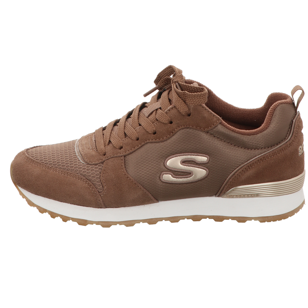 Skechers Damen Schnürschuh Goldn Gurl in braun
