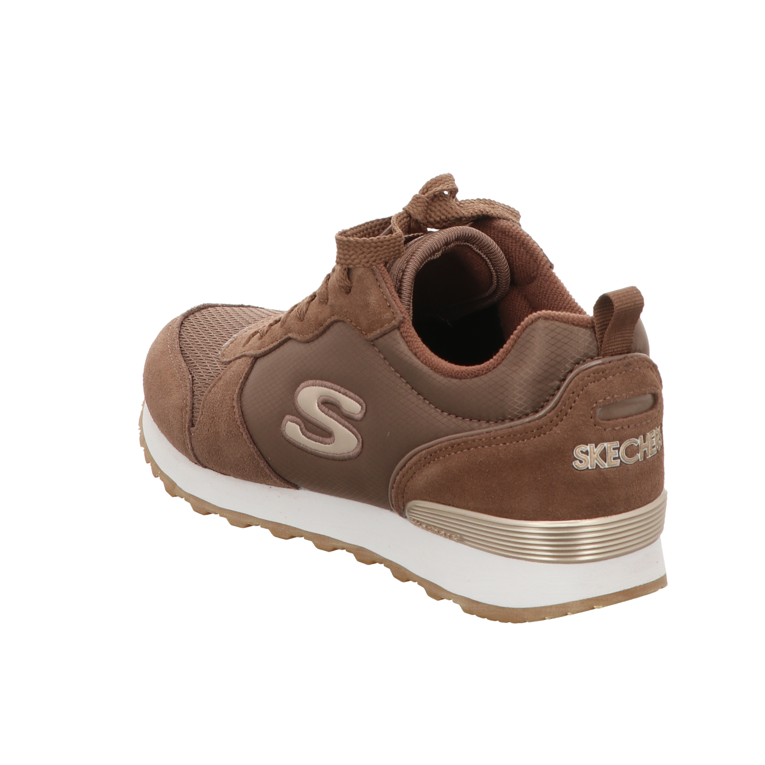 Skechers Damen Schnürschuh Goldn Gurl in braun