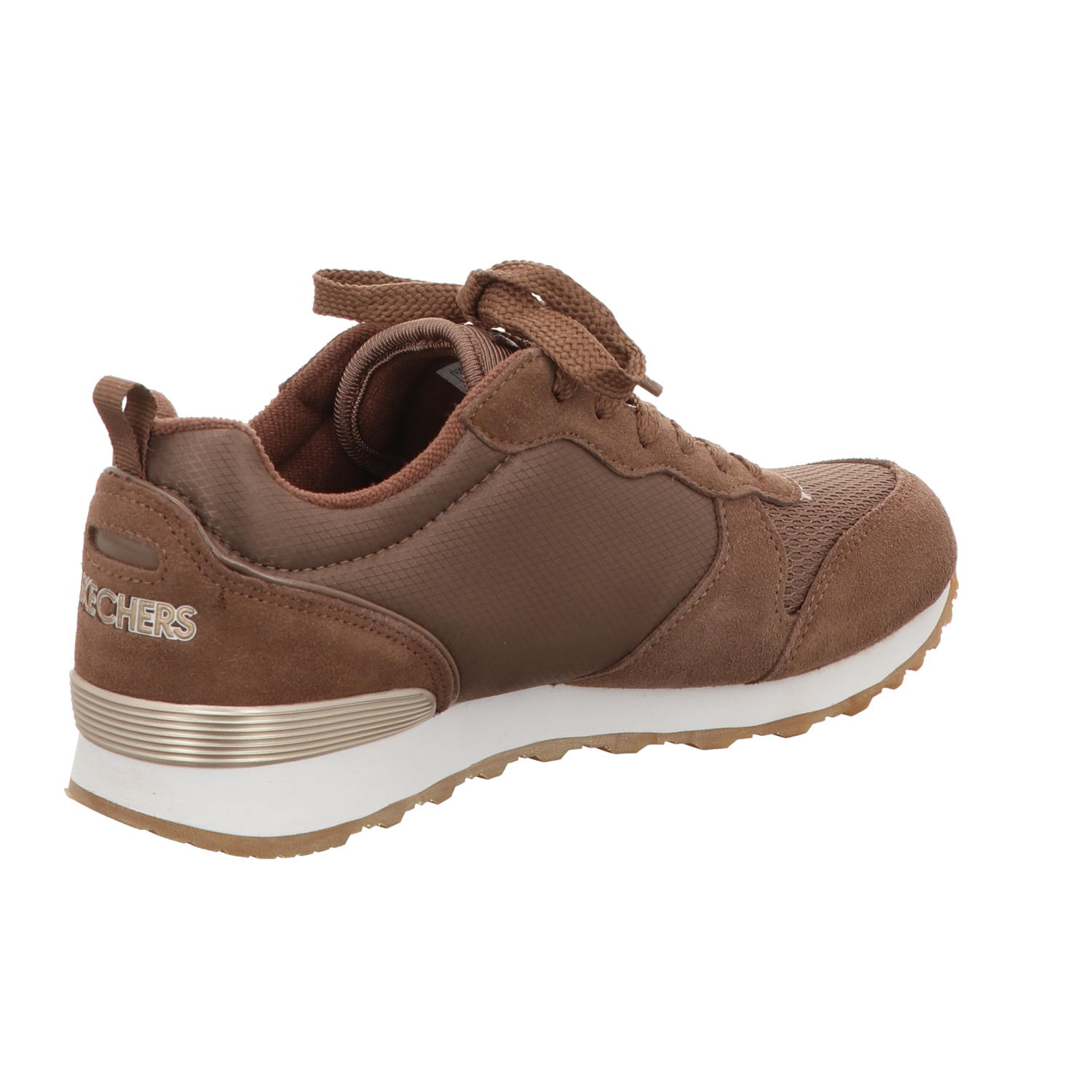Skechers Damen Schnürschuh Goldn Gurl in braun