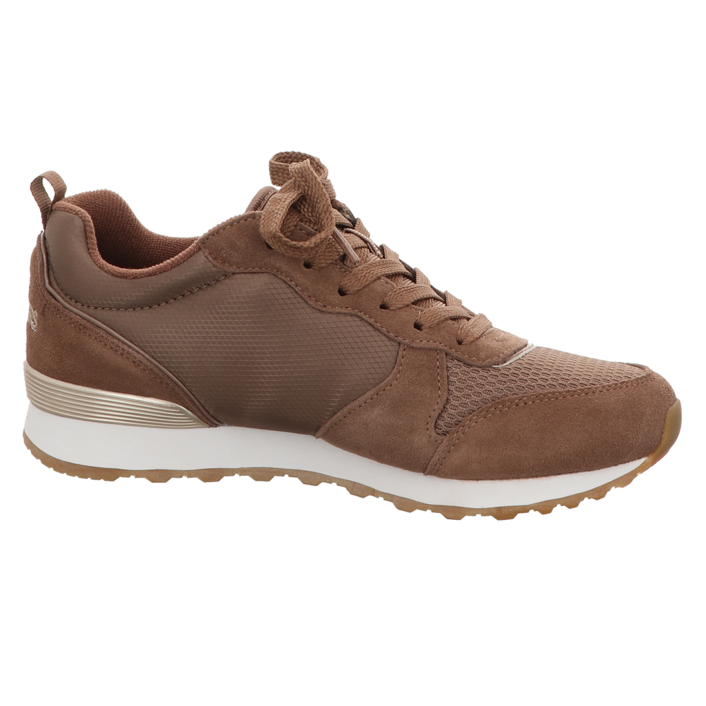 Skechers Damen Schnürschuh Goldn Gurl in braun