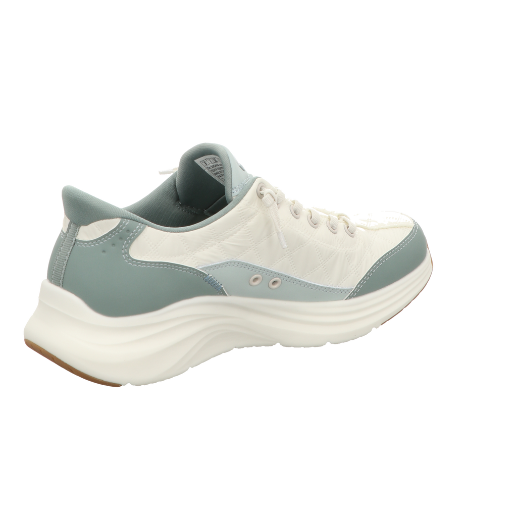 Skechers Damen Slipper Slip Ins Contour Foam Cozy in gruen
