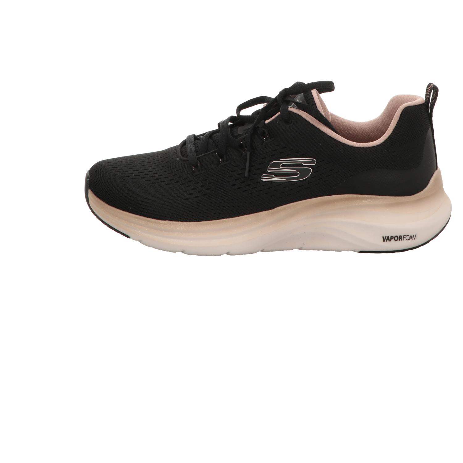 Skechers Damen Schnürschuh Vapor Foam Midnight Glimmer in schwarz