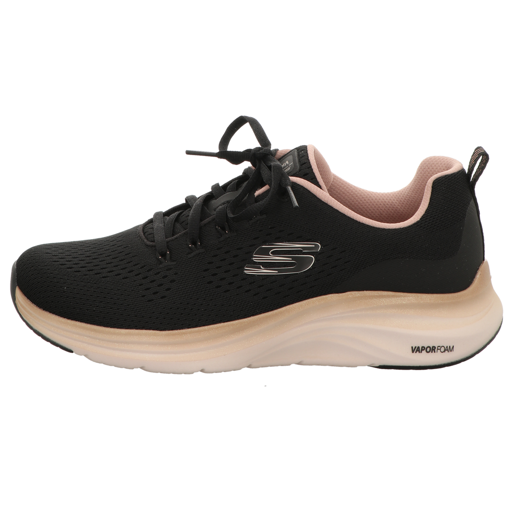Skechers Damen Schnürschuh Vapor Foam Midnight Glimmer in schwarz