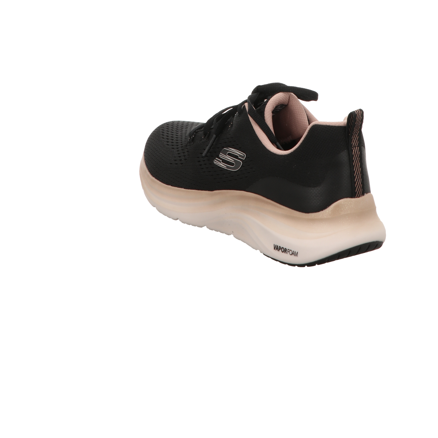 Skechers Damen Schnürschuh Vapor Foam Midnight Glimmer in schwarz