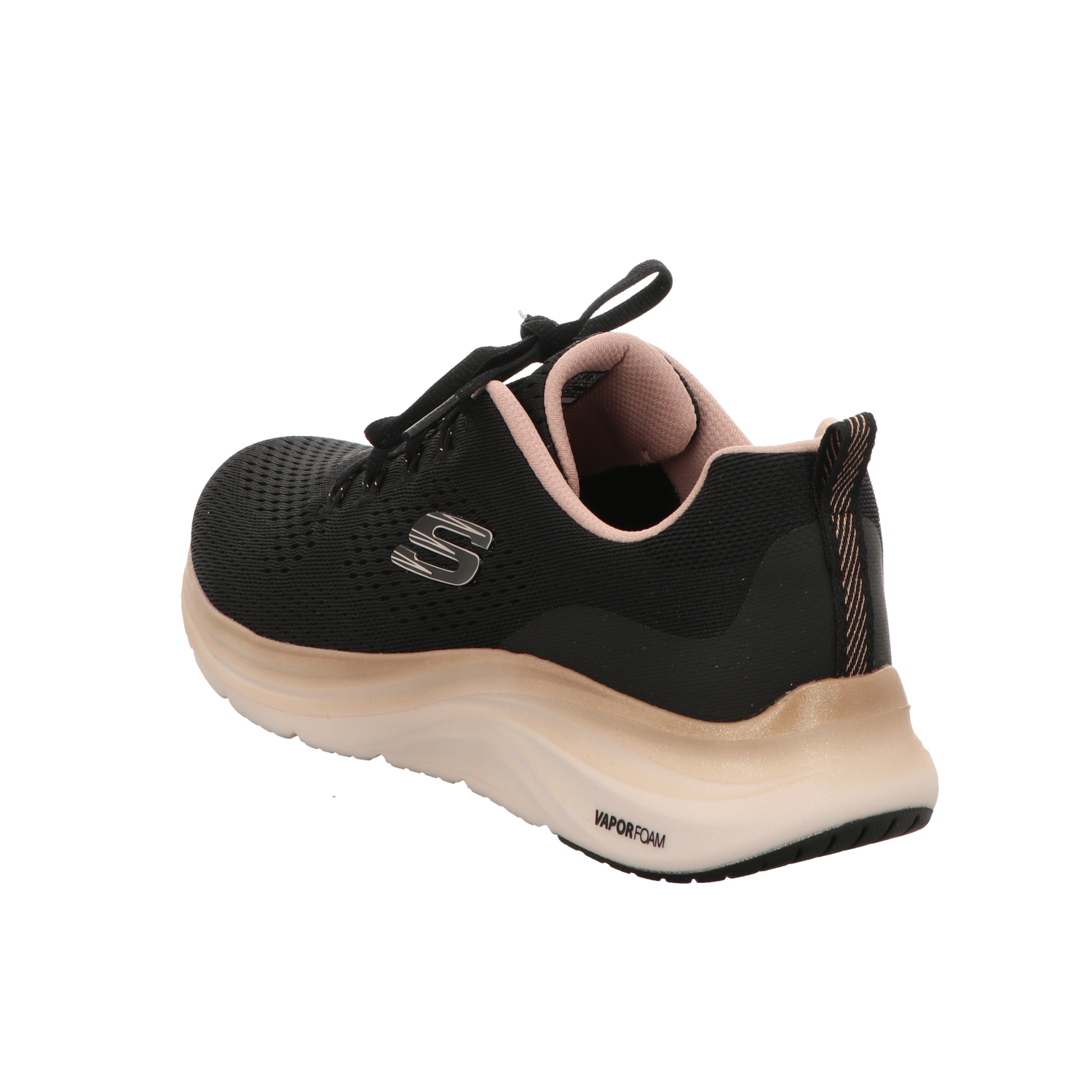 Skechers Damen Schnürschuh Vapor Foam Midnight Glimmer in schwarz