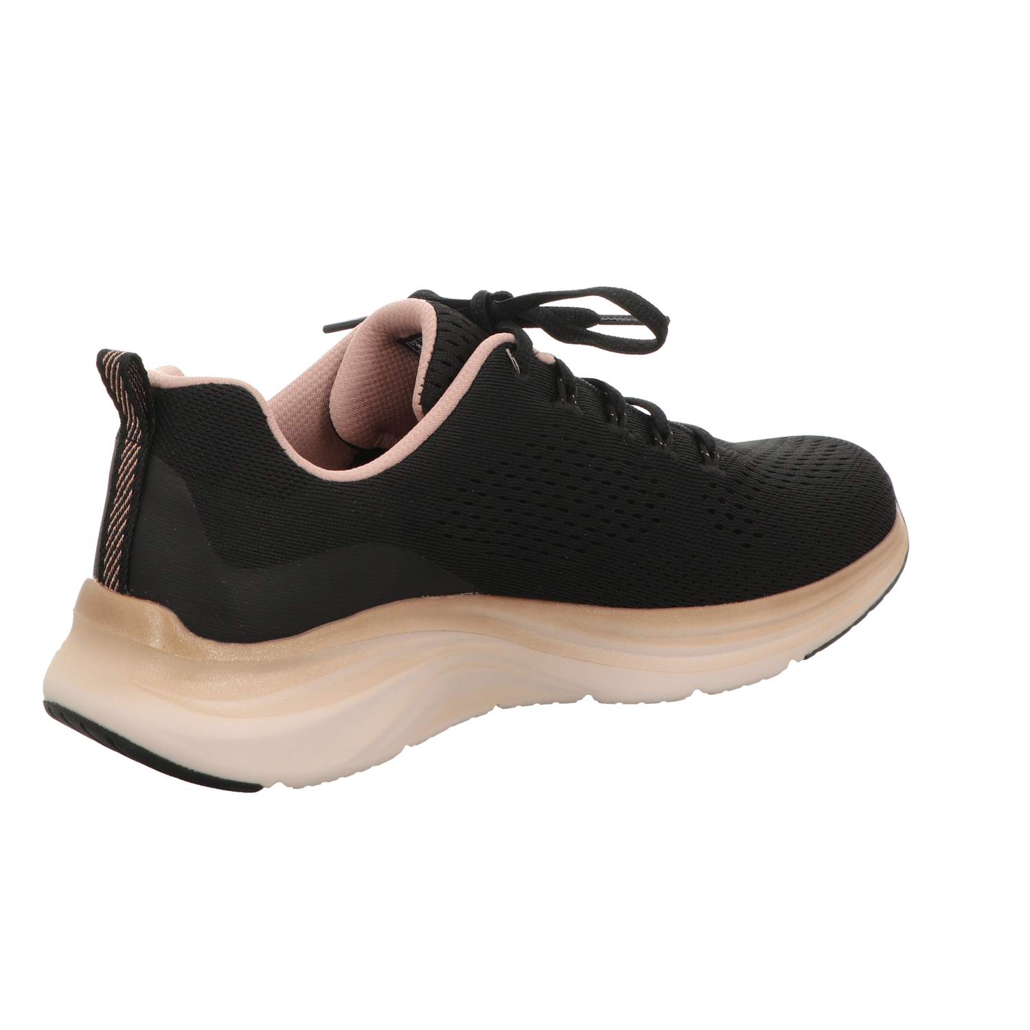 Skechers Damen Schnürschuh Vapor Foam Midnight Glimmer in schwarz
