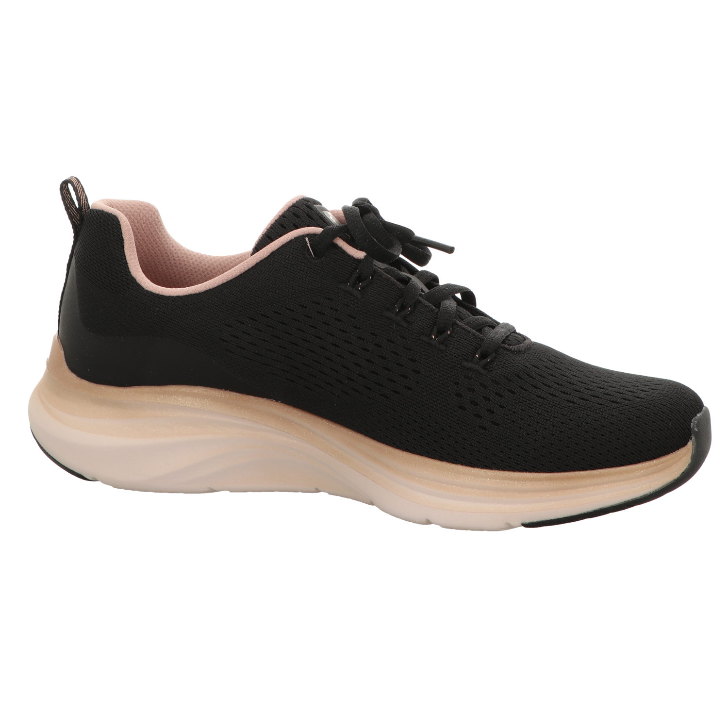 Skechers Damen Schnürschuh Vapor Foam Midnight Glimmer in schwarz