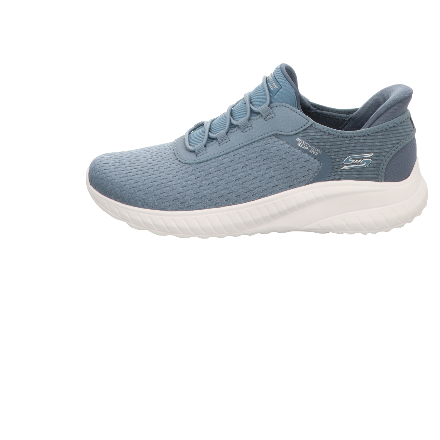 Skechers Damen Slipper Slip Ins Bobs Sport Squad in blau