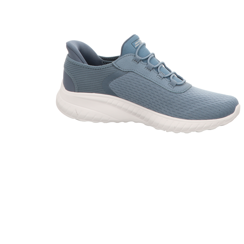 Skechers Damen Slipper Slip Ins Bobs Sport Squad in blau