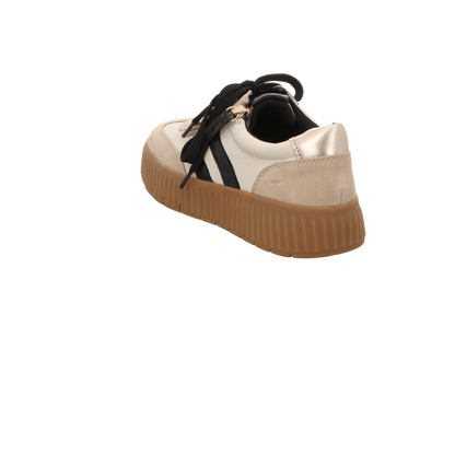 Tamaris Damen Schnürschuh M8372945 in beige/black
