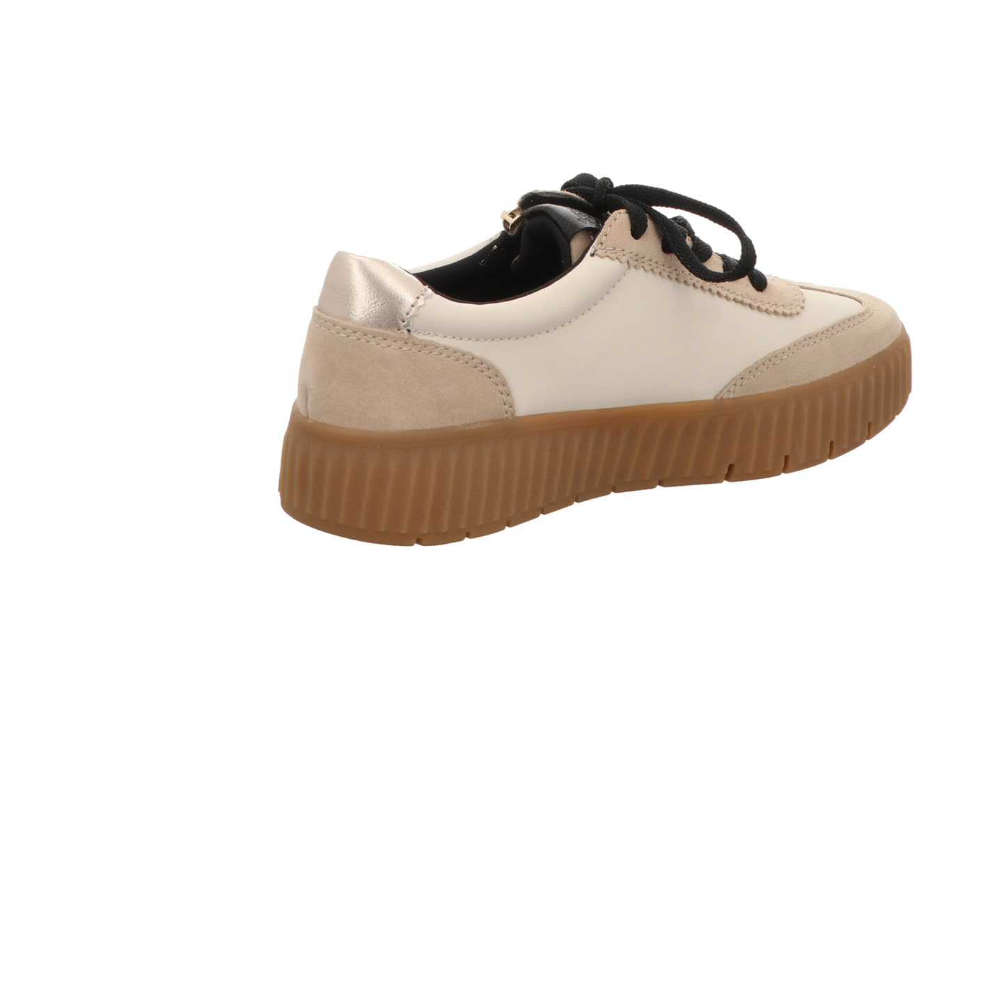 Tamaris Damen Schnürschuh M8372945 in beige/black