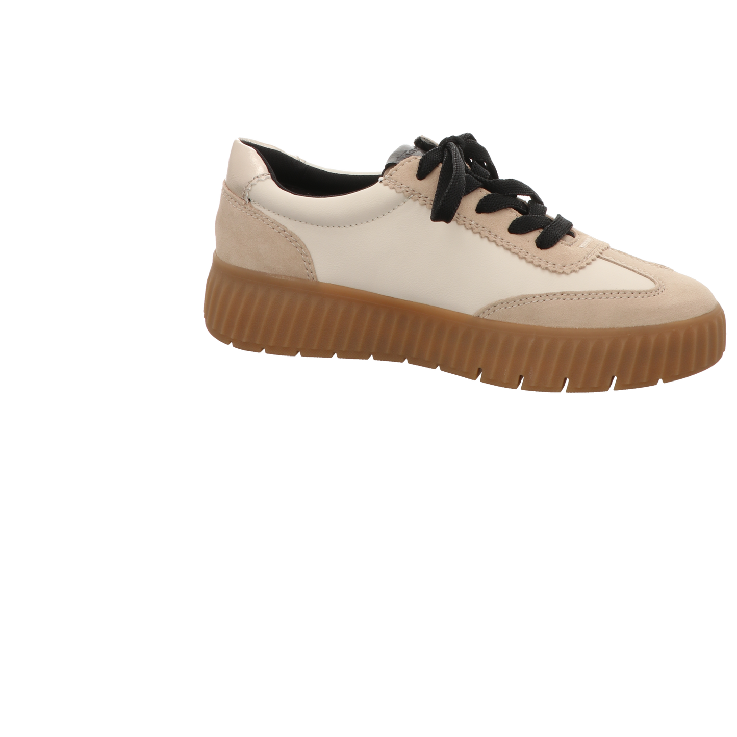 Tamaris Damen Schnürschuh M8372945 in beige/black