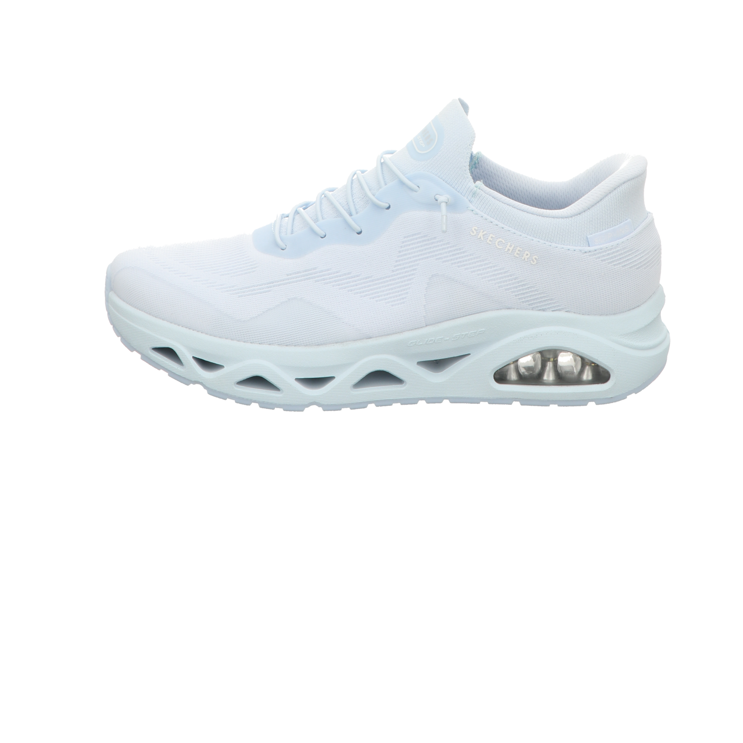 Skechers Damen Slipper Slip Ins Uno Glide Air Gliders in blau