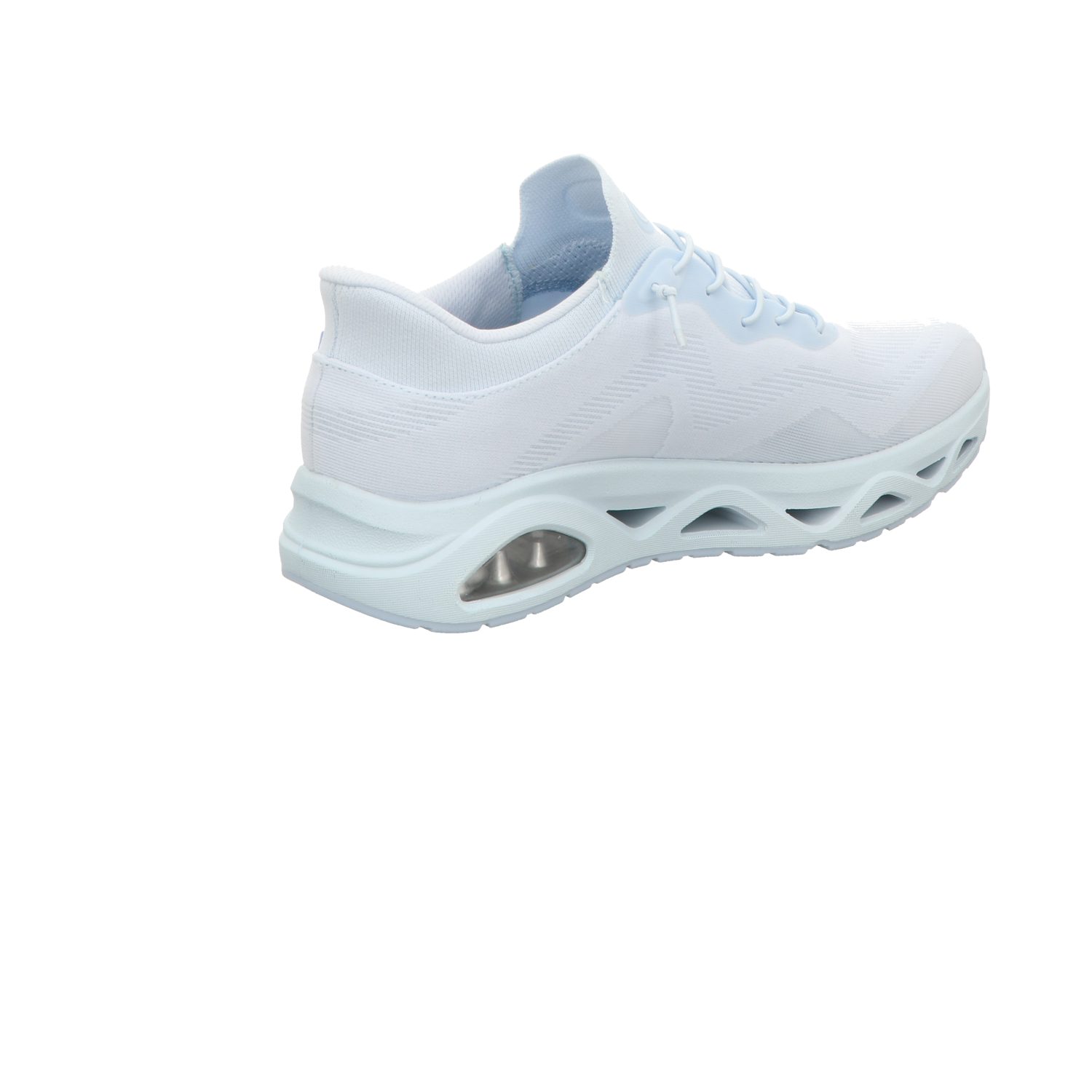 Skechers Damen Slipper Slip Ins Uno Glide Air Gliders in blau