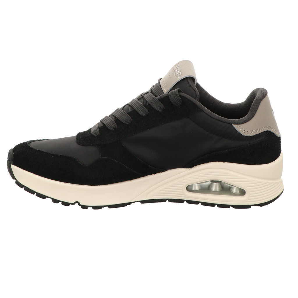 Skechers Herren Schnürschuh Uno Vintage Dayz in schwarz