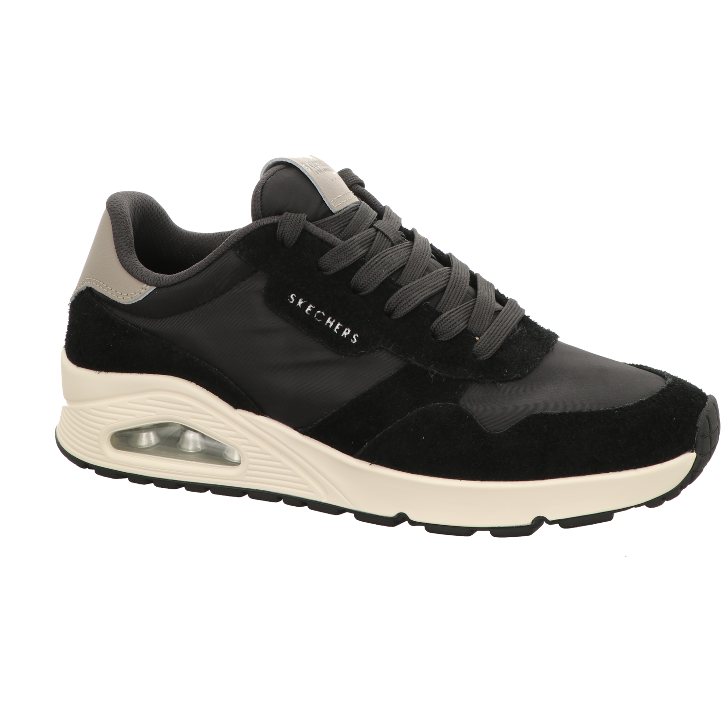 Skechers Herren Schnürschuh Uno Vintage Dayz in schwarz