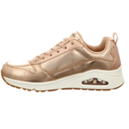Skechers Damen Schnürschuh Uno Metallix in gold
