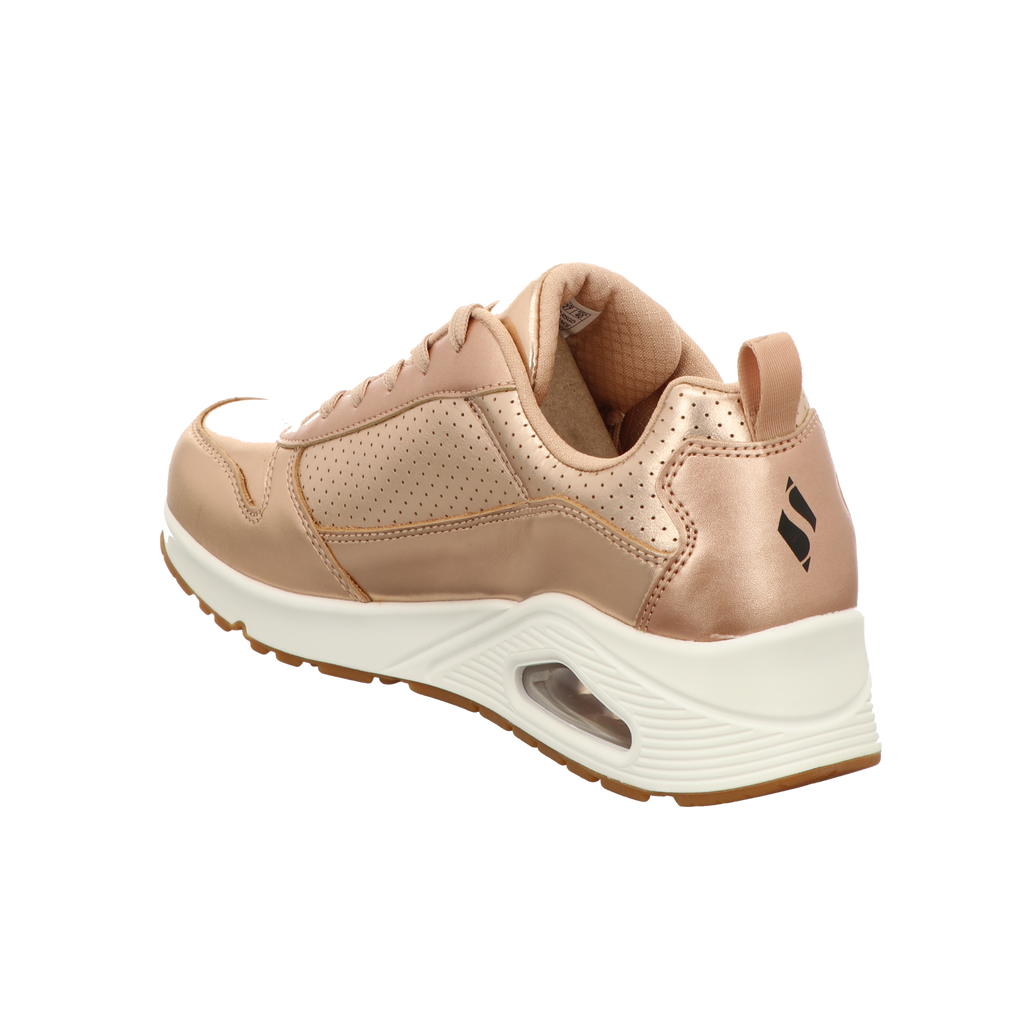 Skechers Damen Schnürschuh Uno Metallix in gold