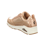 Skechers Damen Schnürschuh Uno Metallix in gold