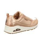 Skechers Damen Schnürschuh Uno Metallix in gold