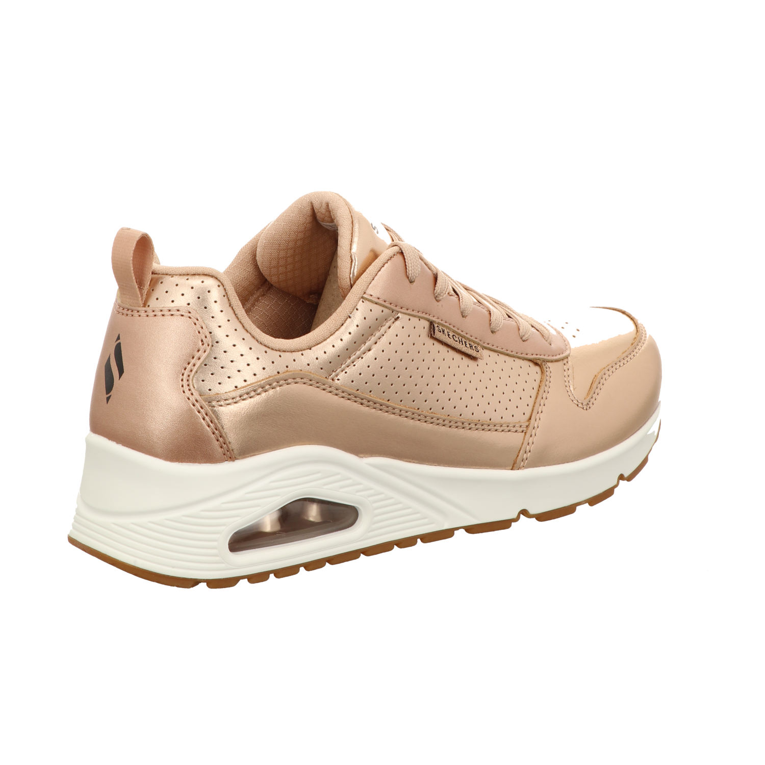 Skechers Damen Schnürschuh Uno Metallix in gold