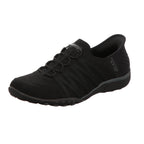 Skechers Damen Slipper Slip Ins Breathe Easy Roll in schwarz