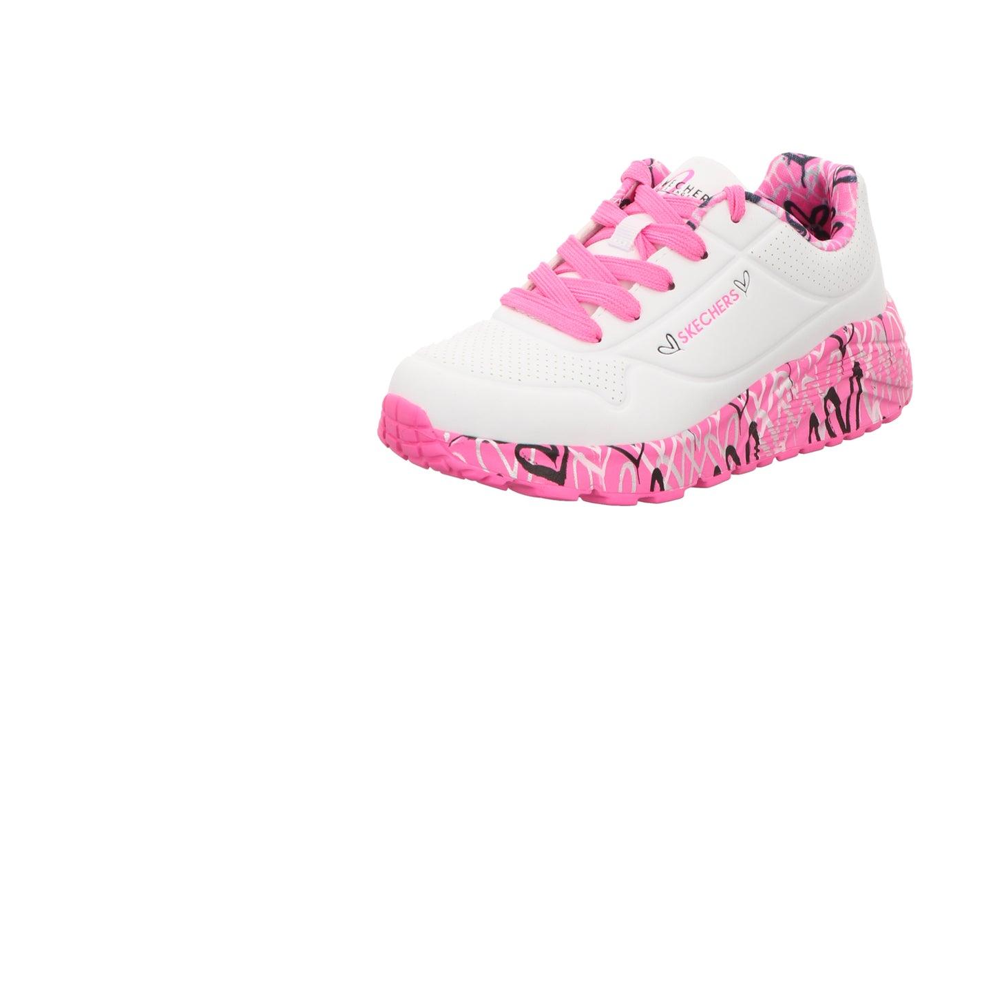 Skechers Damen Slipper Goldcrown Uno Lite-Love in weiss