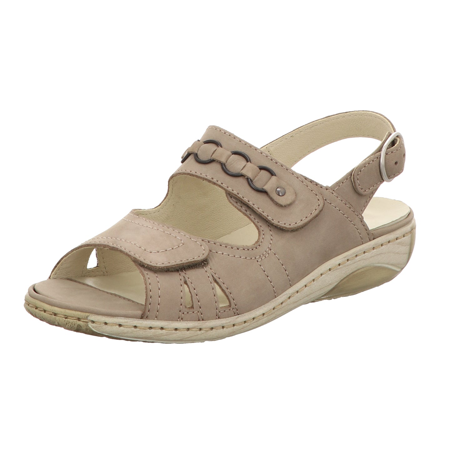 Waldläufer Damen Sandale bequem Garda in beige