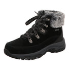 Skechers Damen Schnürstiefel Trego Snow Worries in schwarz
