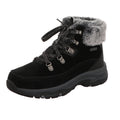 Skechers Damen Schnürstiefel Trego Snow Worries in schwarz