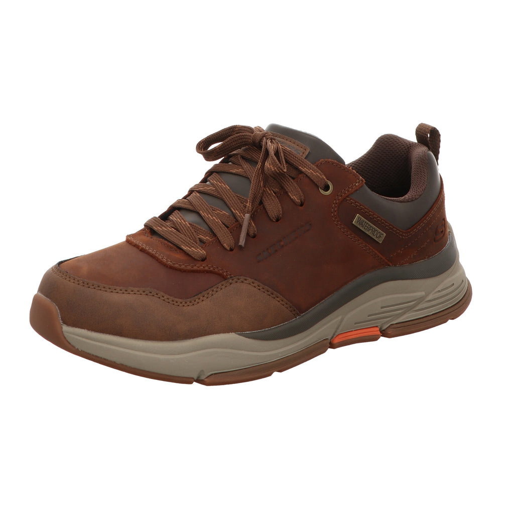 Skechers Herren Schnürschuh Relaxed Fit  Benago Hombre in braun