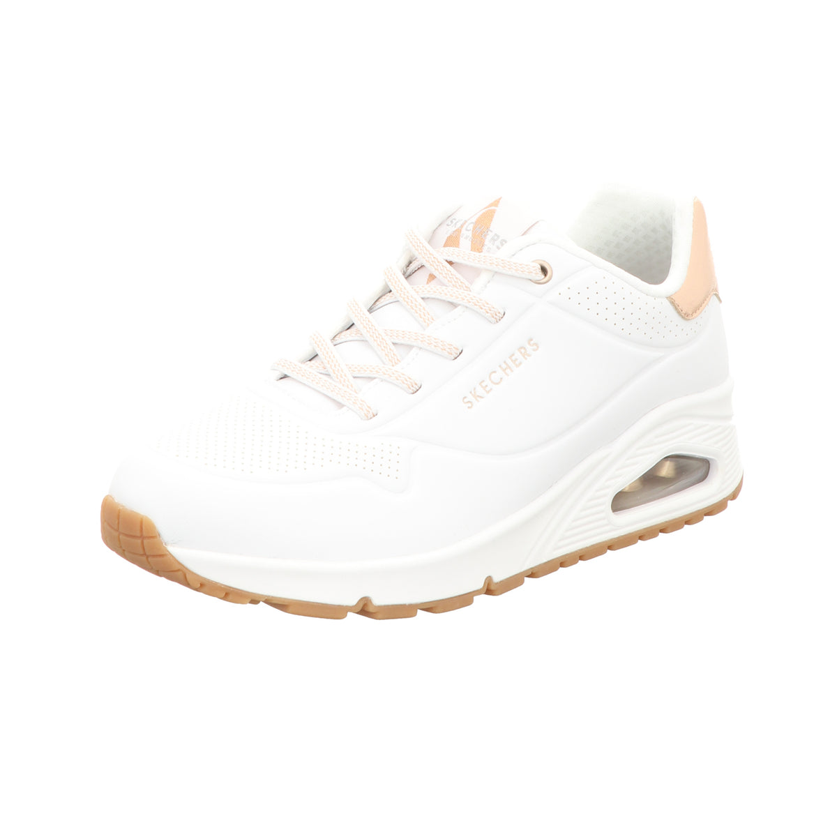Skechers Damen Slipper Uno-Shimmer in weiss