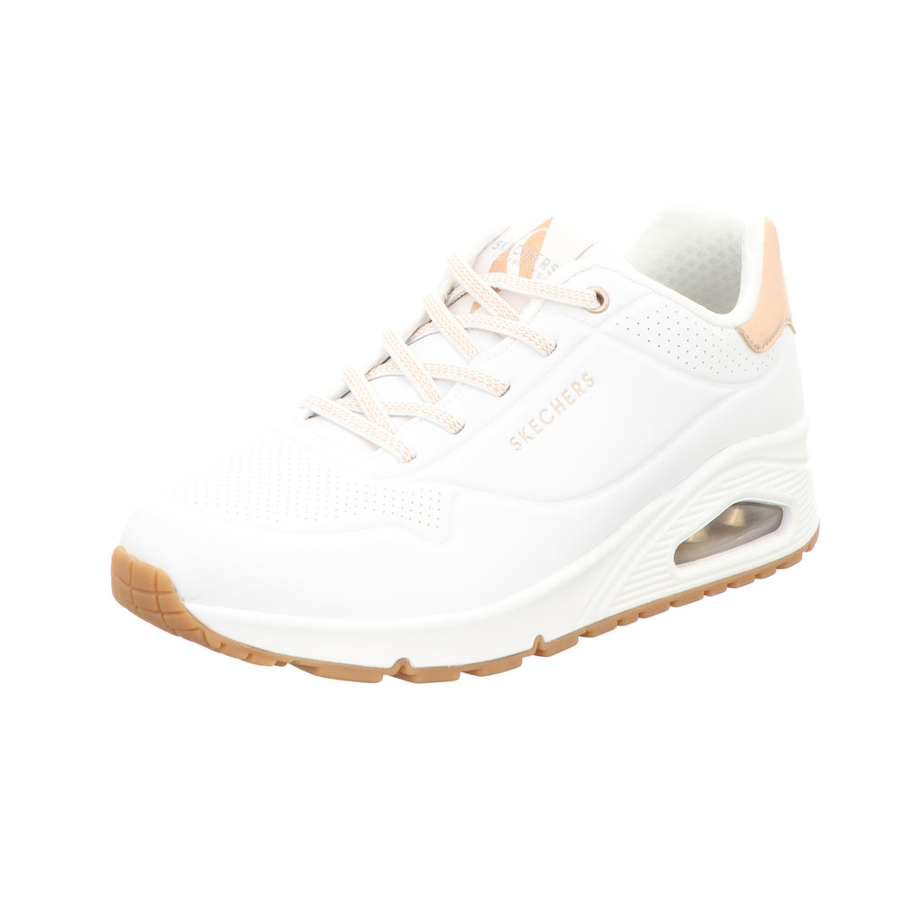 Skechers Damen Slipper Uno-Shimmer in weiss