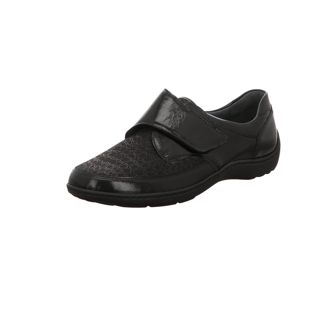 Waldläufer Damen Slipper bequem Henni in schwarz