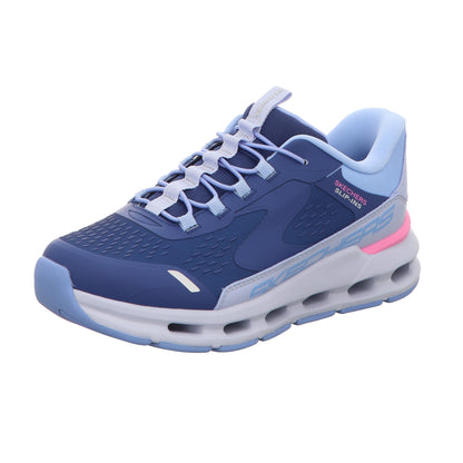 Skechers Herren Slipper Slip-Ins Bungee- Glide Step in blau