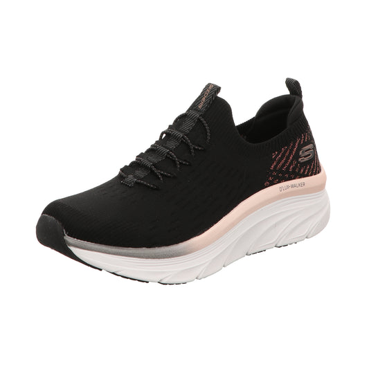 Skechers Damen Slipper D'lux Walker Let It Glow in schwarz