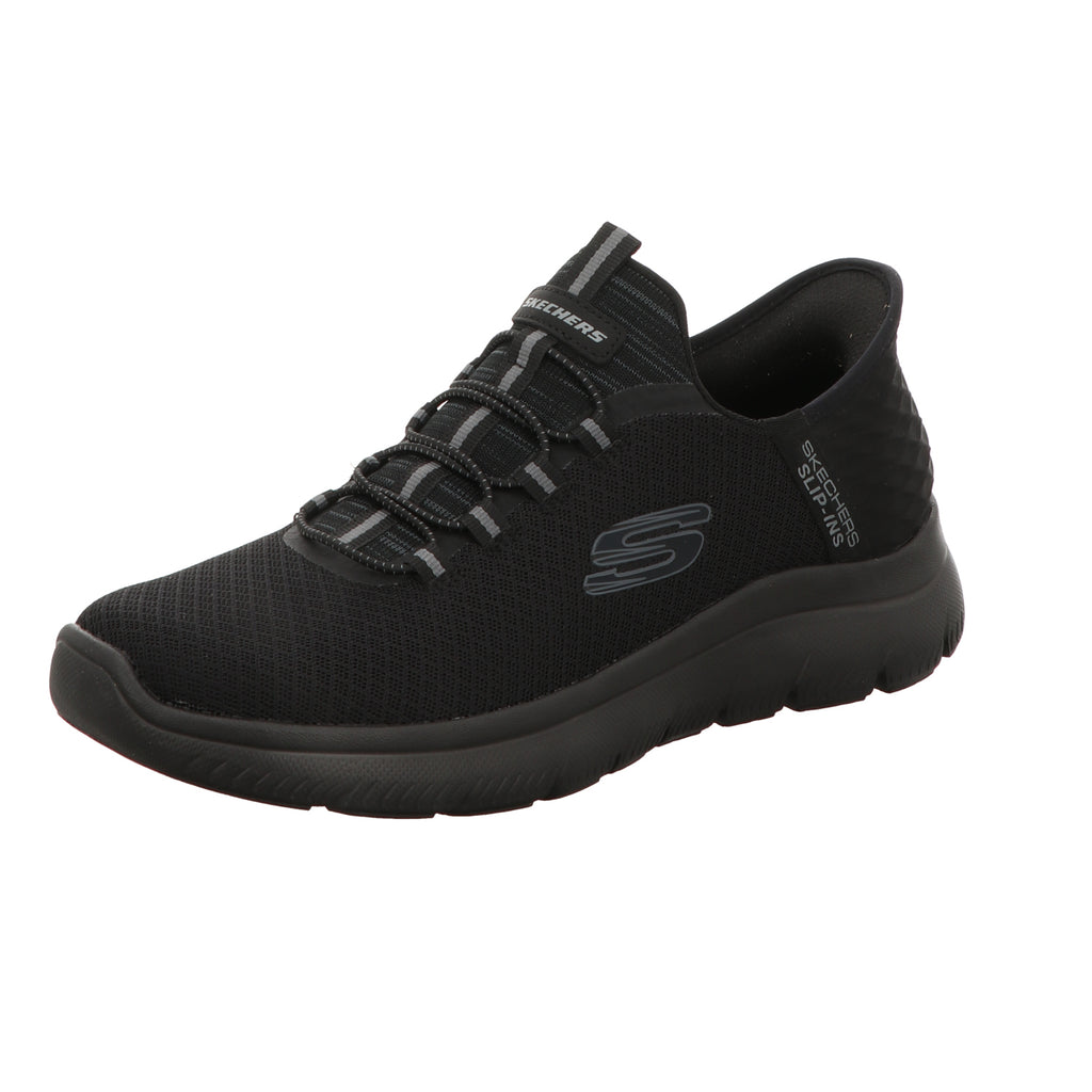 Skechers Herren Slipper Slip Ins Summits  High Range in schwarz